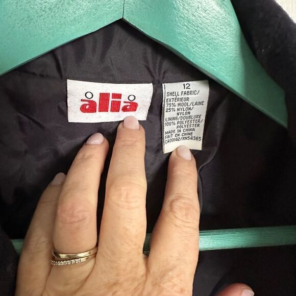 ALIA 75% Wool Navy Shirt Jacket - 12 - Picture 3 of 4